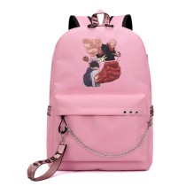 Рюкзак Чосо vs Итадори (Jujutsu Kaisen) розовый с цепью №2