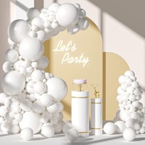 Большой набор воздушных шаров (110шт белый)