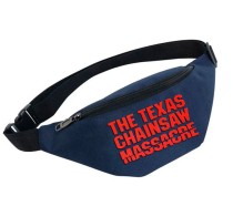 Поясная сумка Техасская резня бензопилой (Кожаное лицо) синяя №2