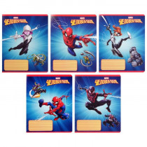 Тетрадь 18 листов клетка «MARVEL. Человек паук», обложка мелованный картон, 5 видов, МИКС