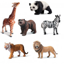 Набор фигурок животных - Зоопарк (6 шт.)