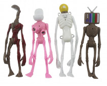 Набор больший фигурок - Сиреноголовый Монстр 4 шт. (светятся)