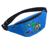Поясная сумка Радужные Друзья (Rainbow Friends Roblox) голубая №1