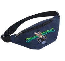 Поясная сумка Зверополис синяя №2