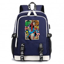 Рюкзак Мстители (Marvel) синий с USB-портом №2
