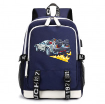 Рюкзак Назад в будущее синий с USB-портом №3