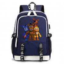 Рюкзак ФНАФ (Five Nights at Freddys) синий с USB-портом №3