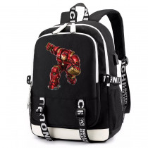 Рюкзак Халкбастер (Iron man) черный с USB-портом №3