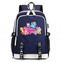 Рюкзак Маленькие пони (Little Pony) синий с USB-портом №2