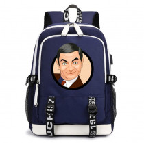 Рюкзак Мистер Бин (Mr. Bean) синий с USB-портом №2