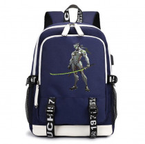 Рюкзак Гэндзи Овервотч (Overwatch) синий с USB-портом №4