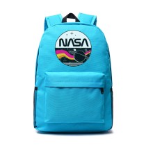 Рюкзак с эмблемой Наса (NASA) голубой №2