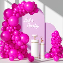 Большой набор воздушных шаров (110шт розовый)