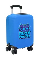 Чехол на чемодан L - Блок фрутс (Blox Fruits) синий №1