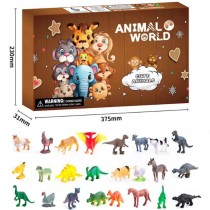 Адвент календарь Животный Мир - Animal World 24 фигурки