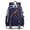 Рюкзак Железный - Человек паук (Spider man) синий с USB-портом №4