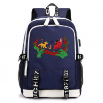 Рюкзак Король Лев синий с USB-портом №6