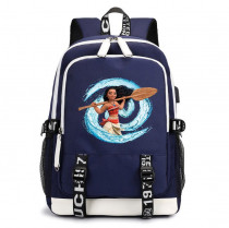 Рюкзак Моана синий с USB-портом №5