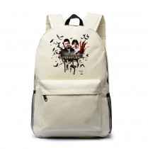 Рюкзак Сверхъестественное (Supernatural) белый №3