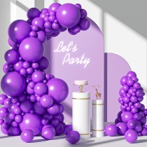 Большой набор воздушных шаров (110шт фиолетовый)