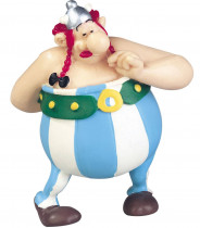 Мини-фигурка Обеликс с цветами от Plastoy 7 см.