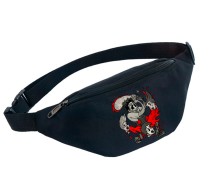 Поясная сумка Техасская резня бензопилой (Кожаное лицо) черная №3