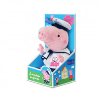 Мягкая игрушка Peppa Pig - Джордж-моряк со звуком (35см)
