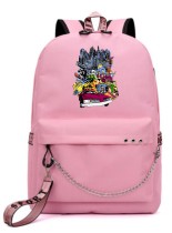 Рюкзак ГТА 3 - Grand Theft Auto 3 розовый с цепью №2