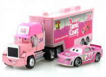 Игрушка Грузовик + Машинка номер 36 Tank Coat Розовая (Тачки)