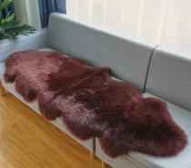 Шерстяной ковер коричневый (70х200см)  