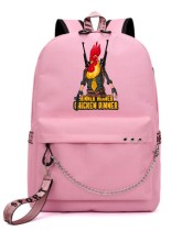 Рюкзак Чикен Ган (Chicken Gun) розовый с цепью №1