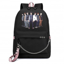 Рюкзак GOT7 черный с цепью №2