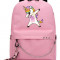 Рюкзак с Единорогом (Unicorn) розовый с цепью №3