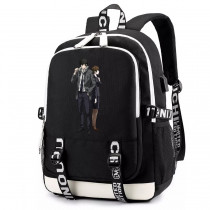Рюкзак Аниме Психопаспорт (Psycho-Pass) черный с USB-портом №1
