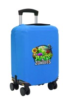 Чехол на чемодан L - Растения против зомби (Plants vs Zombies) синий №2