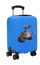 Чехол на чемодан S - Валли (WALL-E) синий №1
