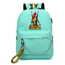 Рюкзак Чикен Ган (Chicken Gun) бирюзовый с цепью №1