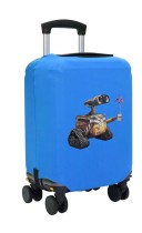 Чехол на чемодан M - Валли (WALL-E) синий №1