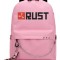 Рюкзак Раст (Rust) розовый с цепью №1