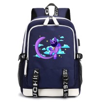 Рюкзак Кэтнэп (Catnap - Poppy Playtime) синий с USB-портом №1