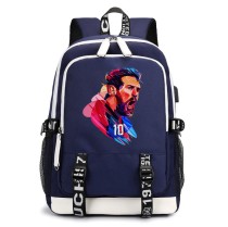 Рюкзак Лионель Месси (Lionel Messi) синий с USB-портом №2