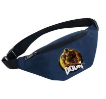 Поясная сумка Дум (Doom) синяя №1