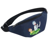 Поясная сумка Рик и морти (Rick and Morty) синяя №1