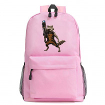 Рюкзак Енот Ракета розовый №5