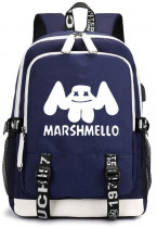 Рюкзак с логотипом "Маршмеллоу" синий