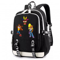 Рюкзак Крэш Бандикут (Crash Bandicoot) черный с USB-портом №5