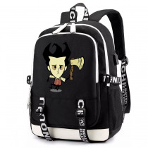 Рюкзак Уилсон (Dont Starve) черный с USB-портом №3