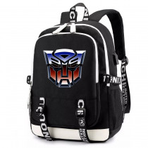 Рюкзак Оптимус Прайм Трансформеры черный с USB-портом №1
