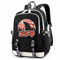 Рюкзак Годзилла (Godzilla) черный с USB-портом №6