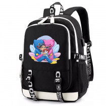 Рюкзак Хаги Ваги и Киси Миси (Poppy Playtime) черный с USB-портом №5